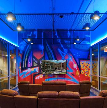 Movie lounge with complimentary netflix access